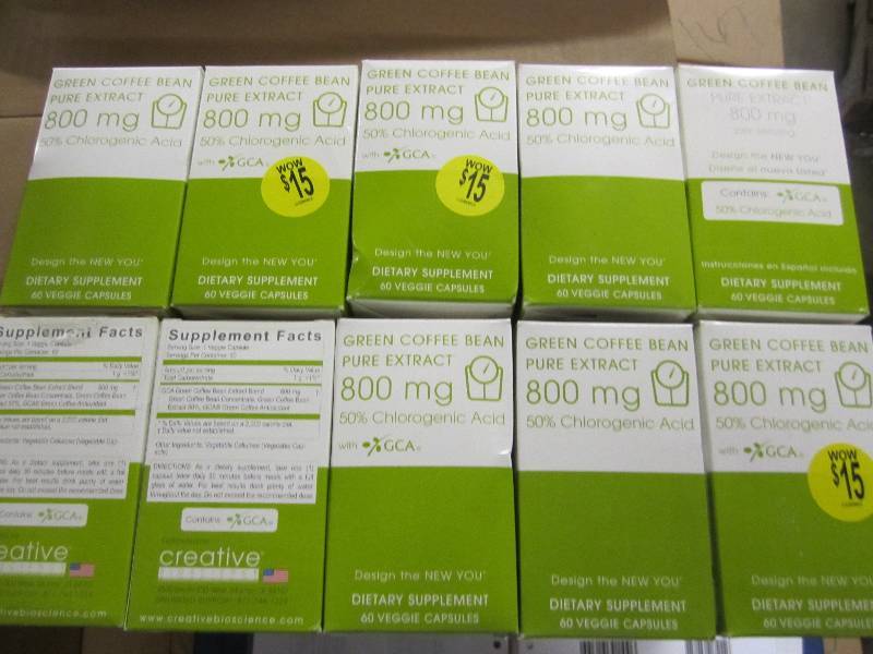Lot of 10 green coffee bean pure ex...