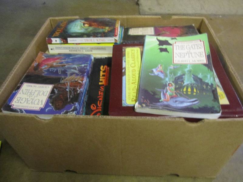 Box of assorted books, some new, so...