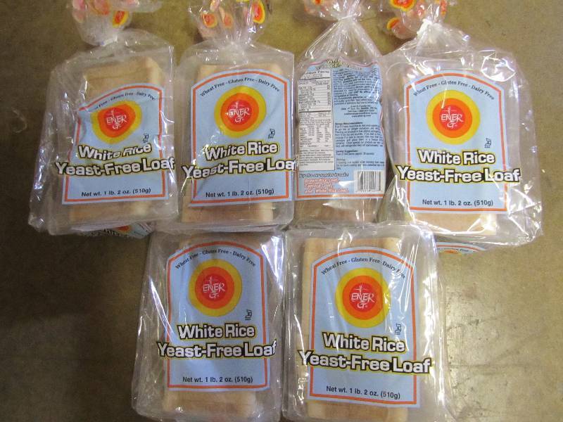 6 loaves of white rice flour bread,...
