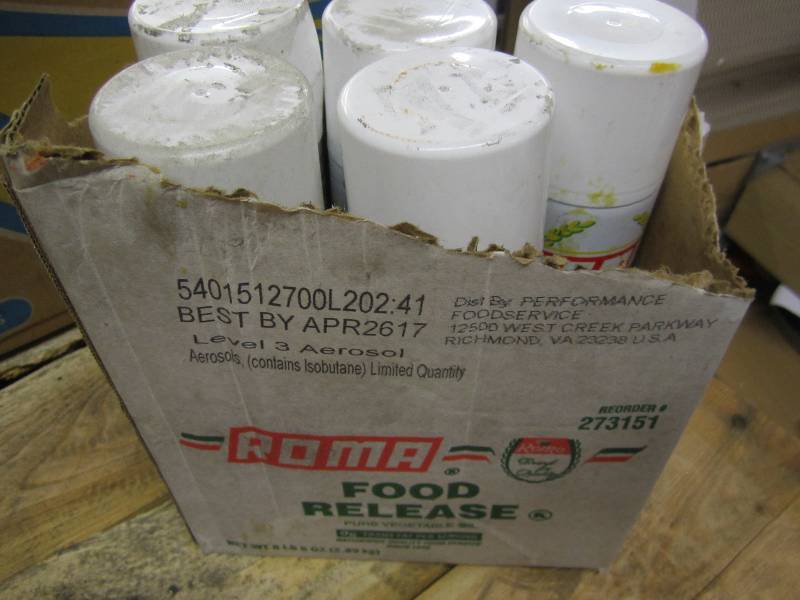5 cans of Roma food release vegetab...