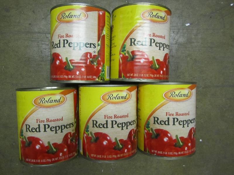 5 cans fire roasted red peppers...