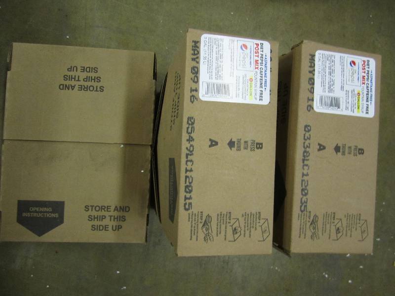 Three 3 gallon bags of Diet Pepsi C...