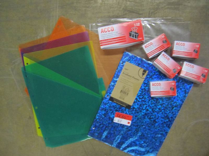 Lot of clips and divider pages...