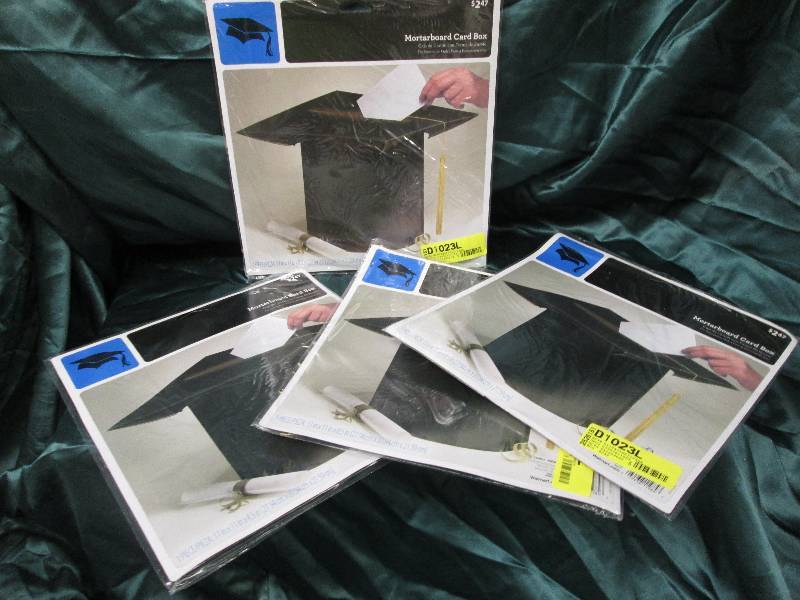 lot 16 image: Graduation Lot of 4 Mortarboard Ca...