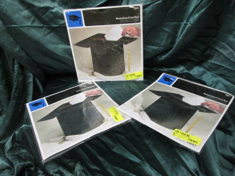 lot 17 image: Graduation Lot of 3  Mortarboard C...