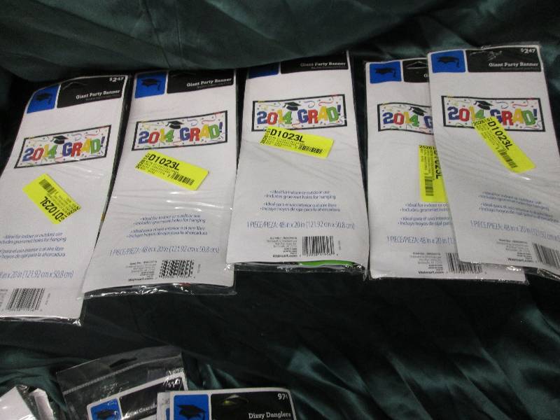 lot 26 image: Lot of 5 Class of 2014 party banner...