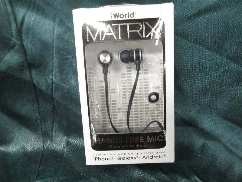 lot 83 image: iWorld Matrix Earbuds with micropho...