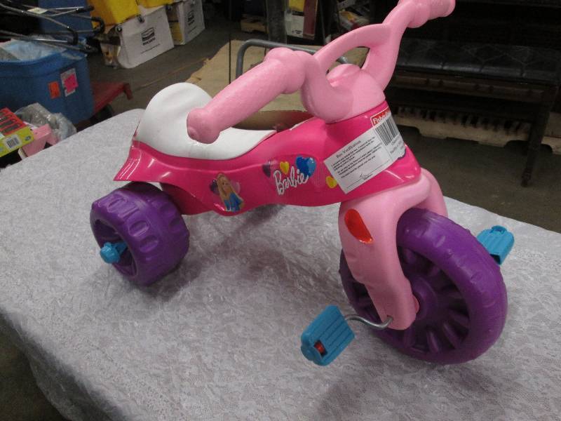 lot 100 image: Barbie plastic toddler trike...