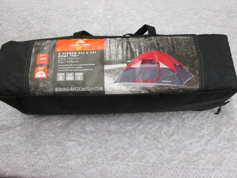 lot 110 image: Ozark Trail 4 person dome tent...