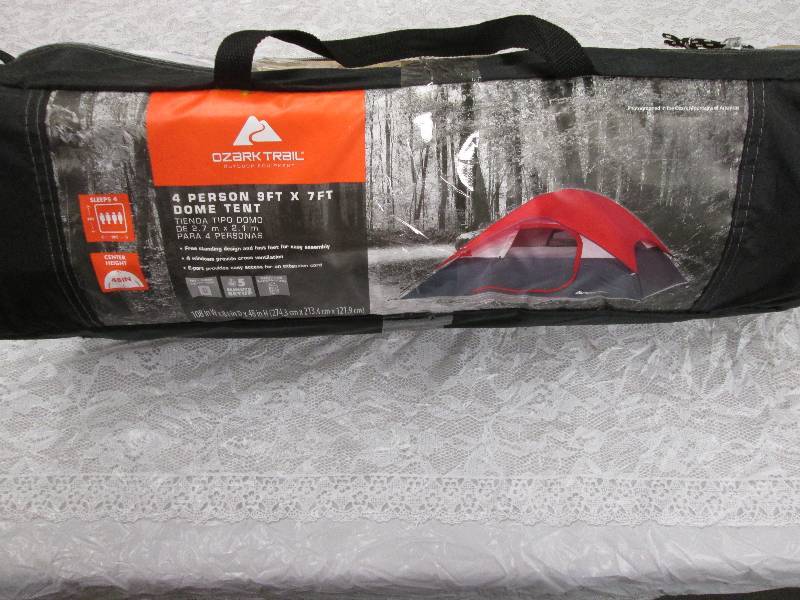 lot 111 image: Ozark Trail 4 person dome tent- bro...
