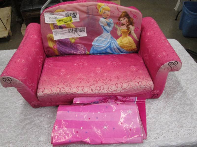 lot 112 image: Disney Princess toy couch, plastic ...