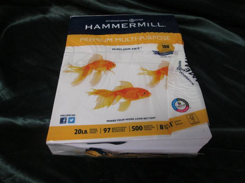 lot 127 image: 1 ream Hammermill premium paper- da...
