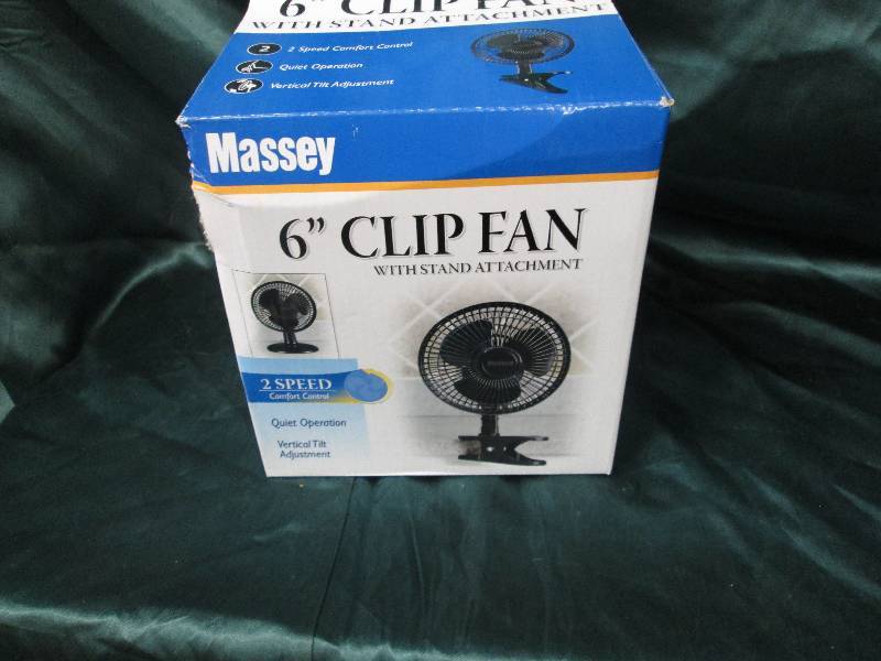 lot 130 image: Massey 2 speed 6 inch clip fan...