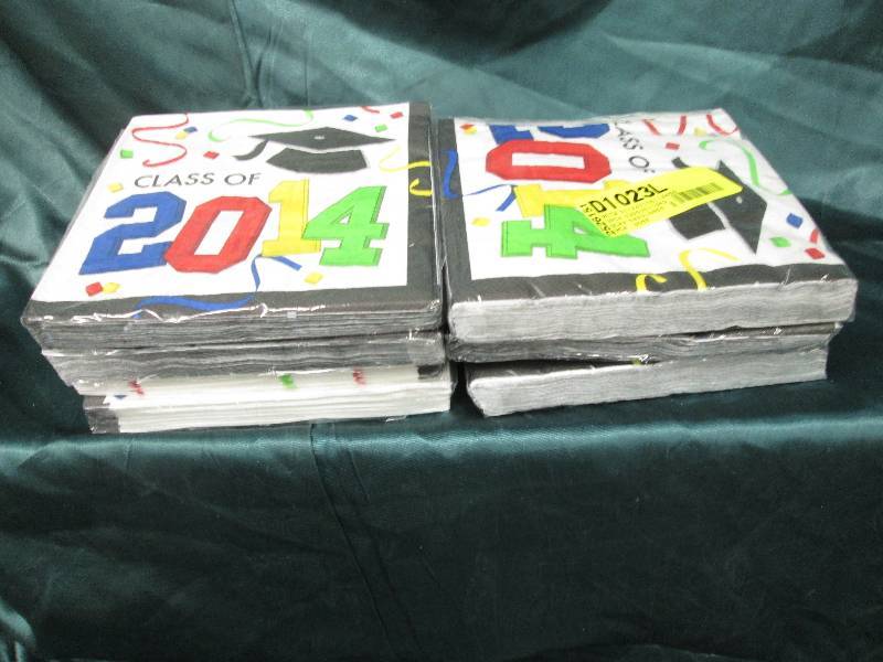 lot 146 image: Lot of 8 Class of 2014 napkins(Clas...