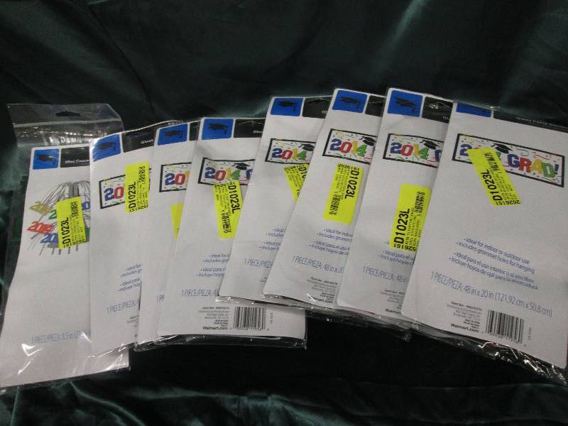 lot 153 image: Lot of 7 Class of 2014 party banne...