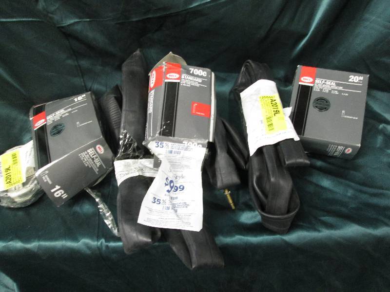 lot 162 image: Assorted open box bicycle tubes inc...