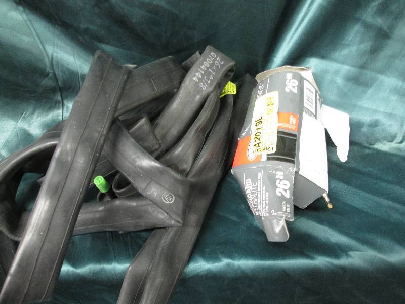 lot 163 image: Lot of 3 26 bicycle tubes- open b...