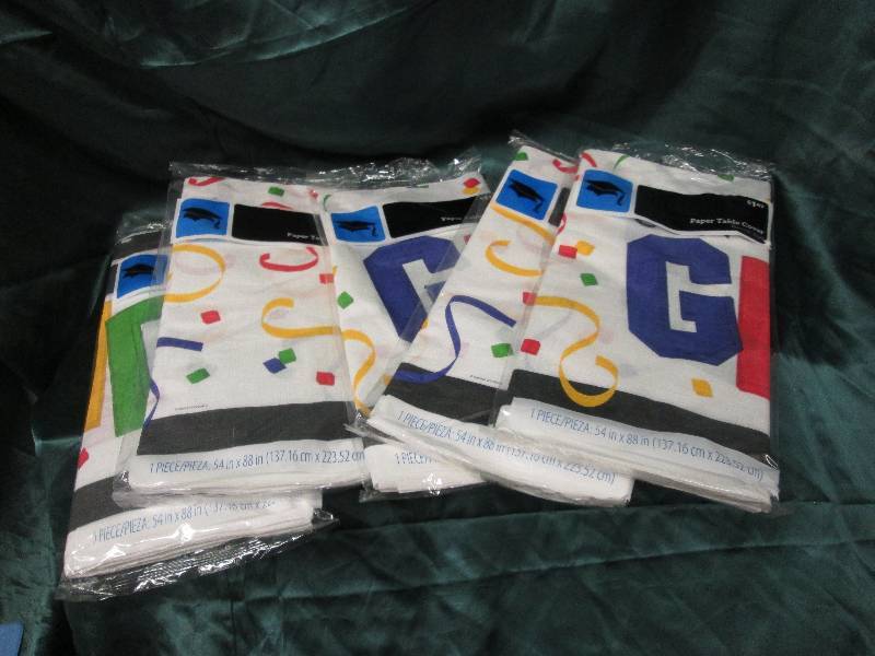 lot 179 image: Lot of 5 Graduation paper table clo...