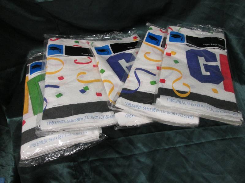 lot 181 image: Lot of 5 Graduation paper table clo...