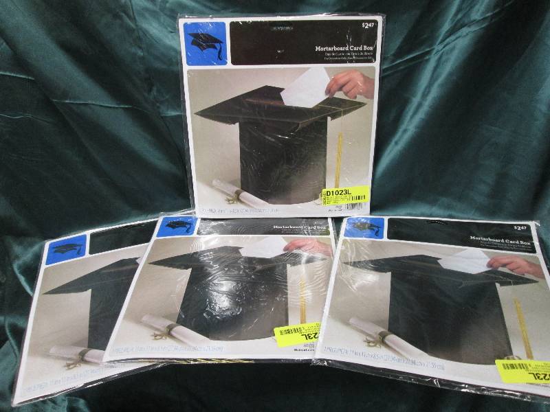 lot 226 image: Graduation Lot of 4 Mortarboard Ca...