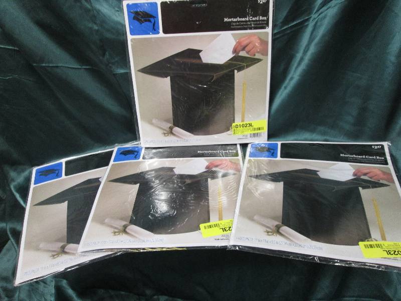 lot 227 image: Graduation Lot of 4 Mortarboard Ca...