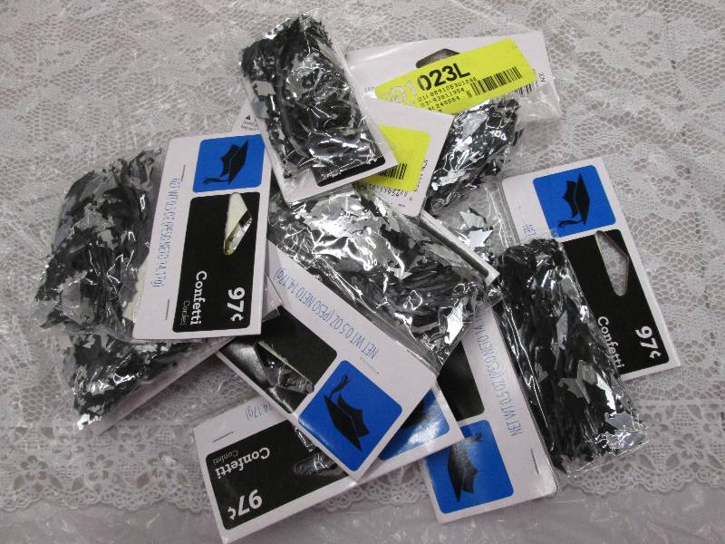 lot 235 image: Lot of 10 blacksilver graduation c...