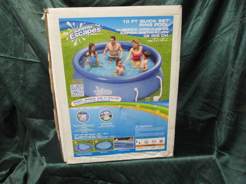 lot 240 image: Summer Escapes 10 ft Quick Set Ring...