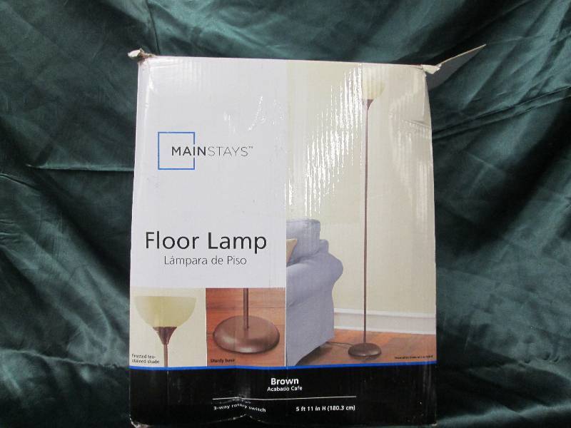 lot 262 image: Mainstays Floor Lamp...