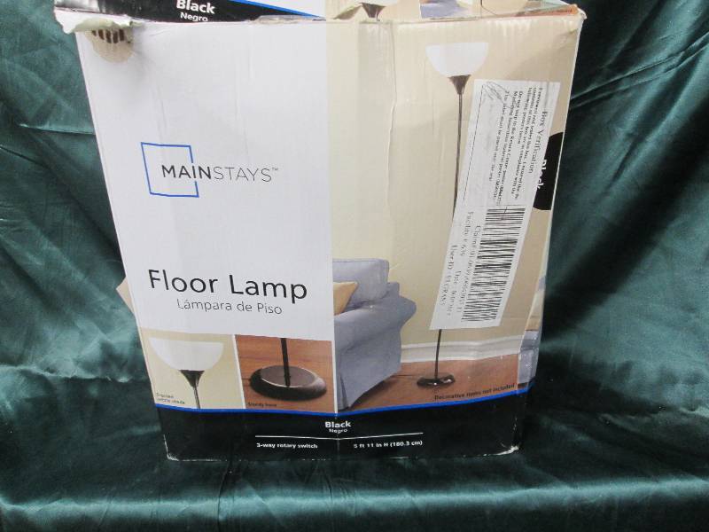 lot 264 image: Mainstays Floor Lamp...