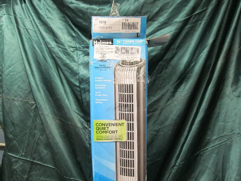 lot 297 image: Holmes 36 tower fan with remote co...