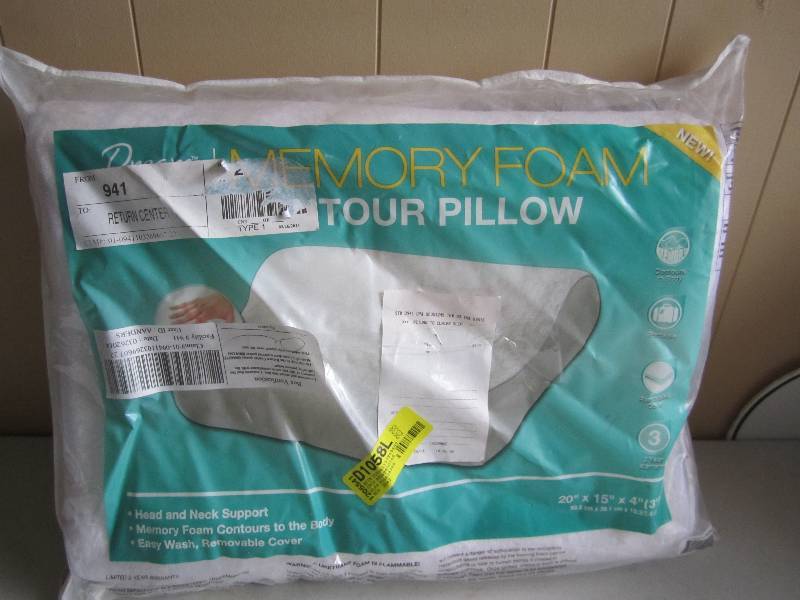 lot 9 image: memory foam pillow 20 in x 15inx 4i...