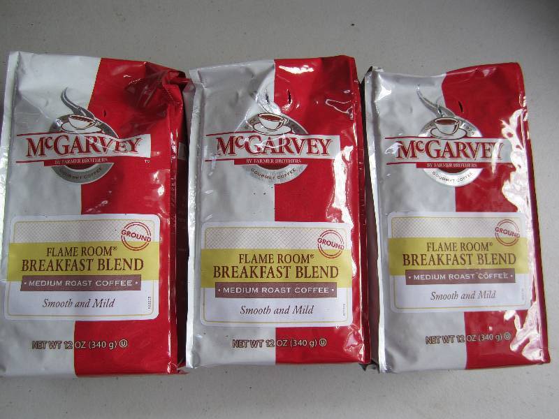 lot 116 image: qty 3 mcGarvy brand regular coffee ...