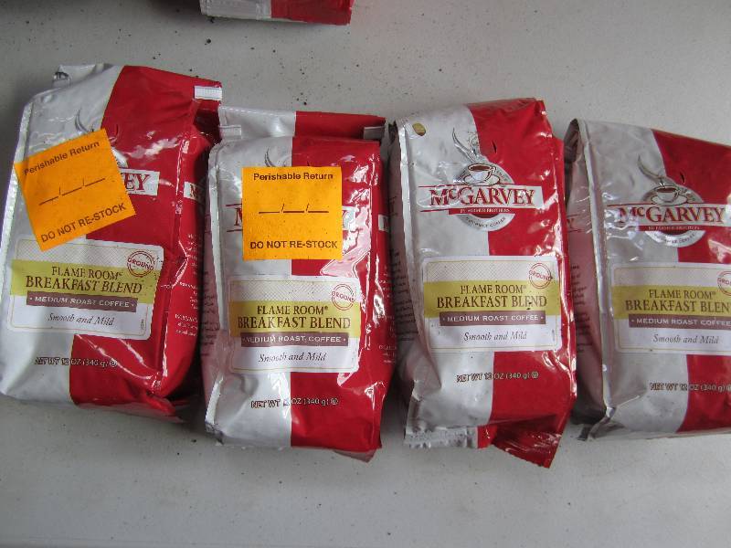 lot 118 image: qty 3 mcGarvy brand regular coffee ...