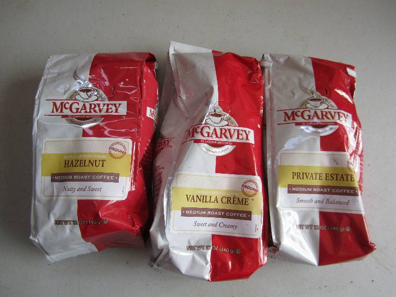 lot 120 image: qty 3mcGarvy brand regular coffee g...
