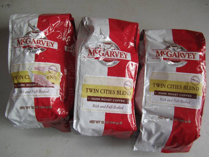 lot 122 image: qty 3 mcGarvy brand regular coffee ...