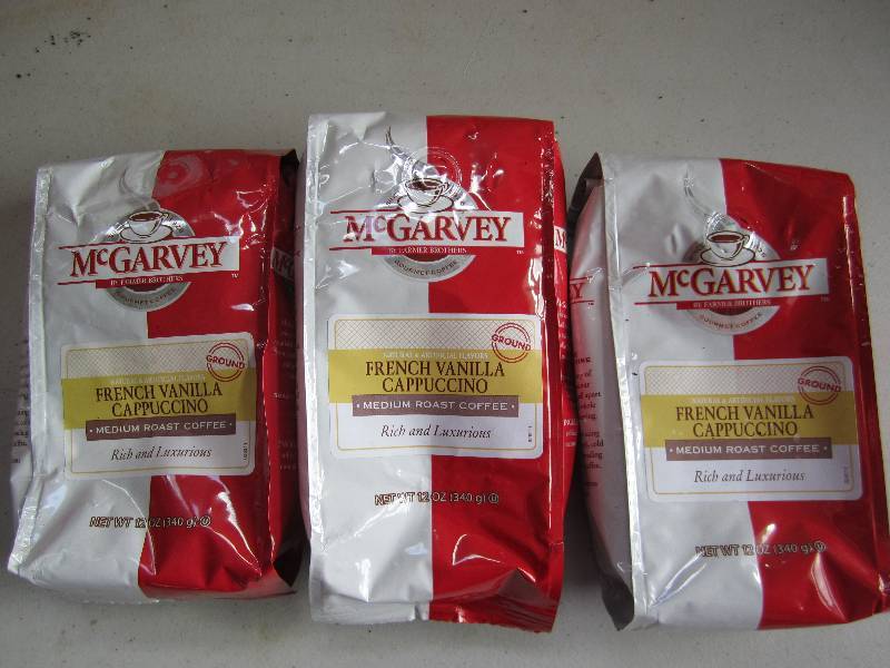 lot 124 image: qty 3mcGarvy brand regular coffee g...