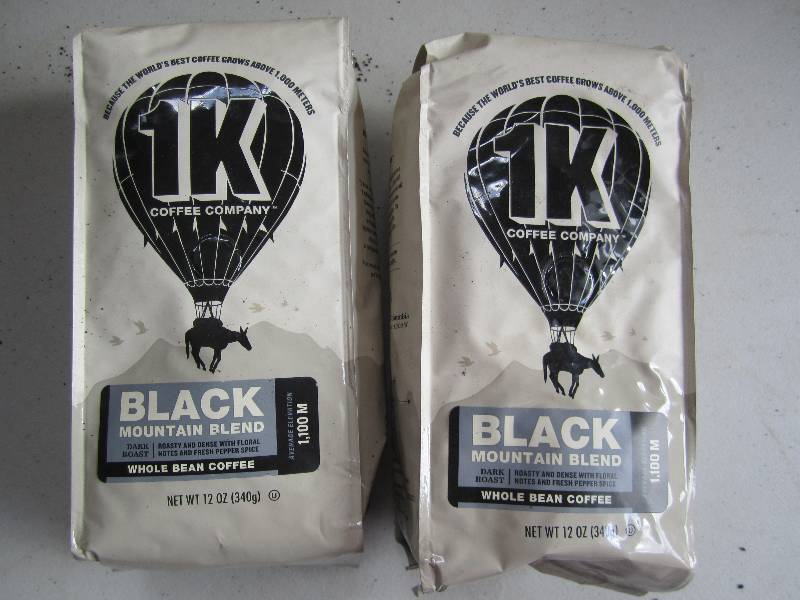 lot 128 image: qty 2 1k brand black coffee beans ...