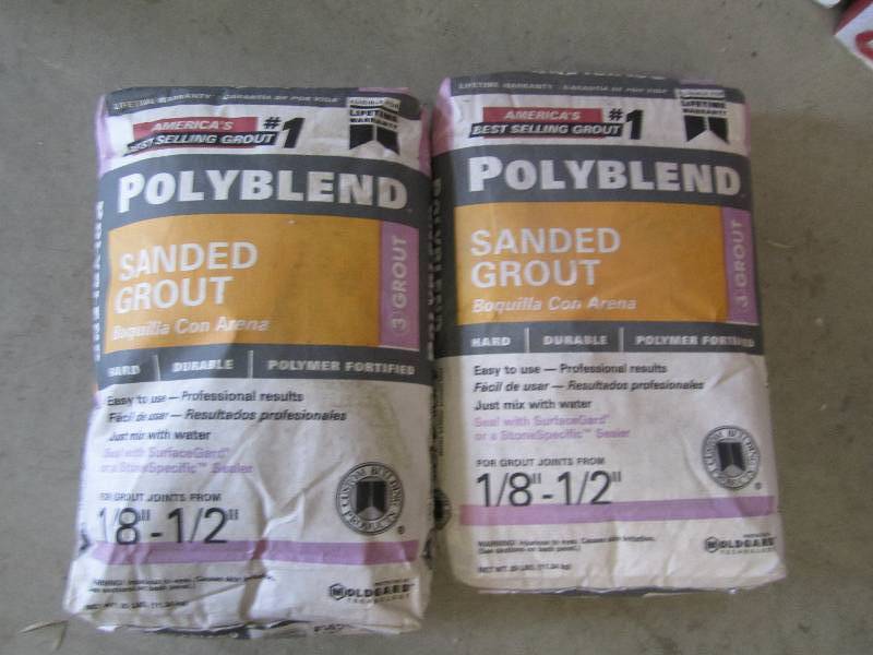 lot 45 image: 2bags 25lbs each poly blend sanded ...
