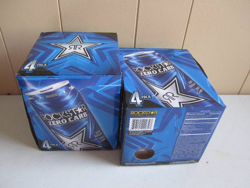 lot 153 image: Lot of two 4 pack boxes of Rock Sta...