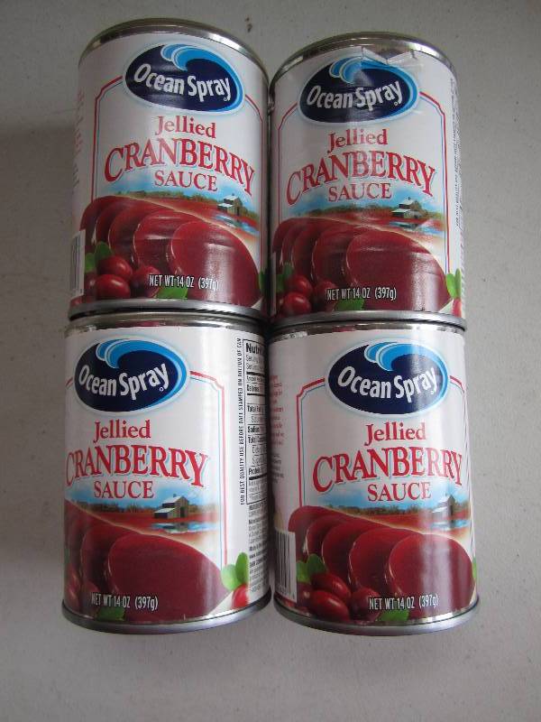 lot 160 image: 4 Cans of jellied cranberry sauce d...