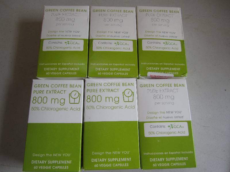 lot 167 image: Lot of 6 green coffee bean pure ext...