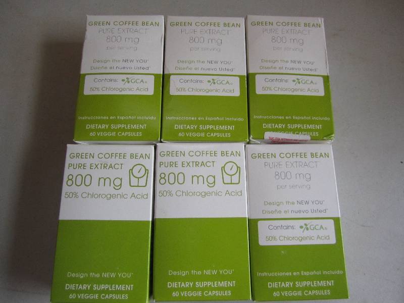 lot 170 image: Lot of 6 green coffee bean pure ext...