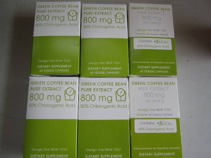 lot 171 image: Lot of 6 green coffee bean pure ext...