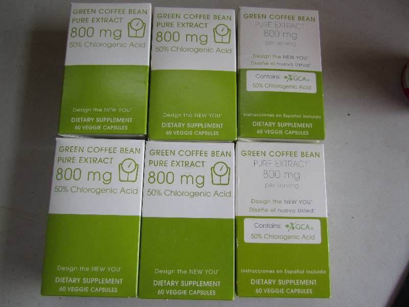 lot 173 image: Lot of 6 green coffee bean pure ext...