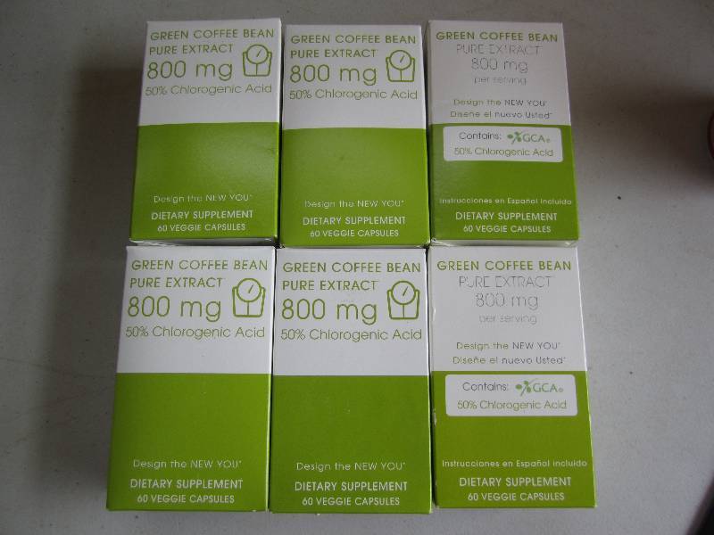 lot 174 image: Lot of 6 green coffee bean pure ext...