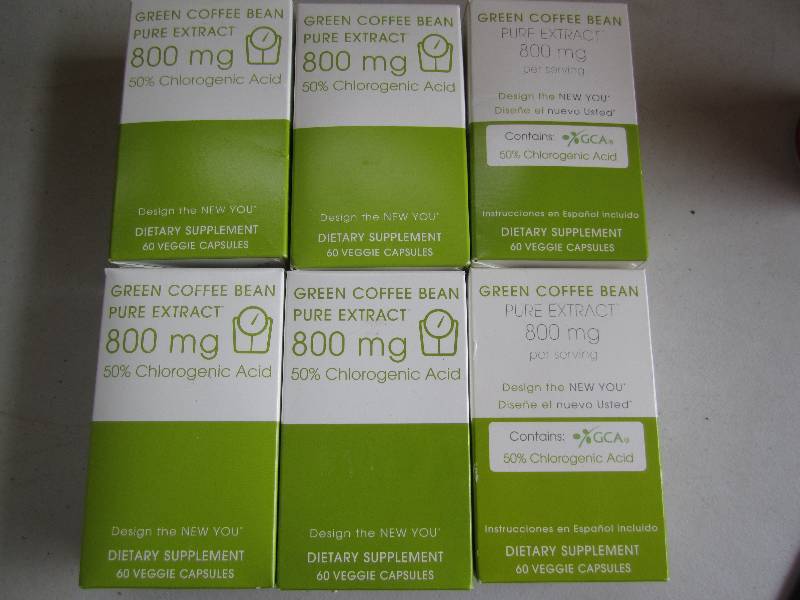 lot 175 image: Lot of 6 green coffee bean pure ext...