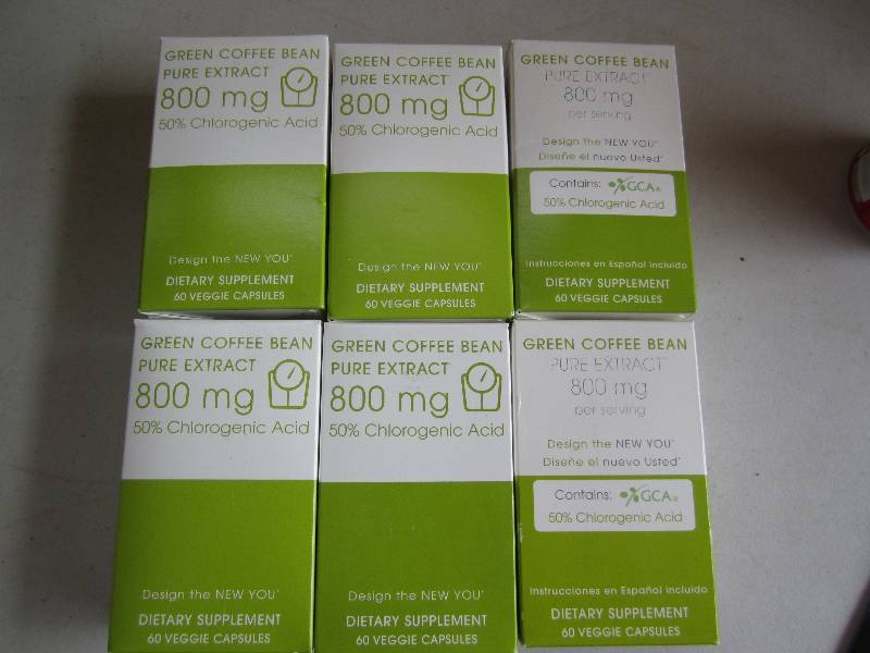 lot 176 image: Lot of 6 green coffee bean pure ext...