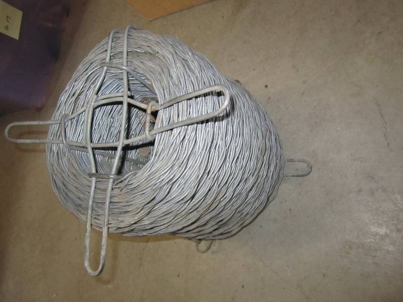 lot 100 image: spool of double strand wire, spool ...