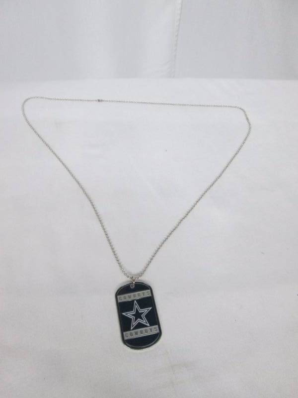 Silvertone NFL Team Dog Tag - Cowboys