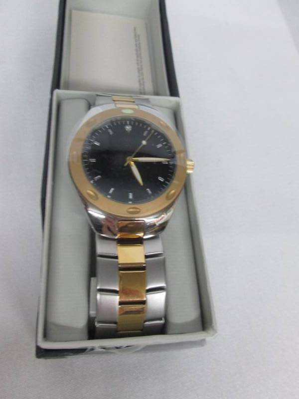 Mens Fortaleza Two Tone Personalized Watch